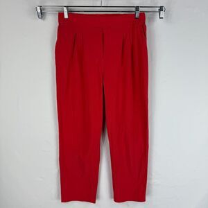 Lululemon Size 8 Your True Trouser High Rise Straight Crop Pant Carnation Red